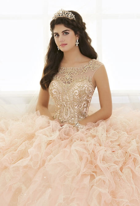 Photo of Model wearing a QuinceaÑera Collection Gown