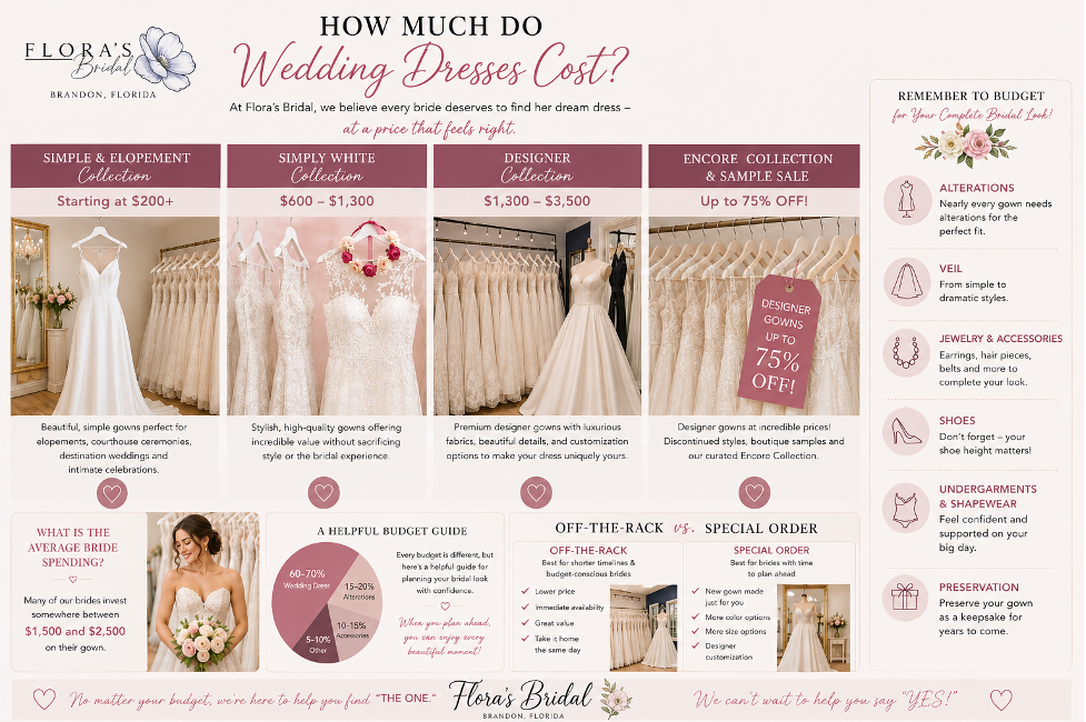 How Much Should You Budget for Your Wedding Dress?. Mobile Image