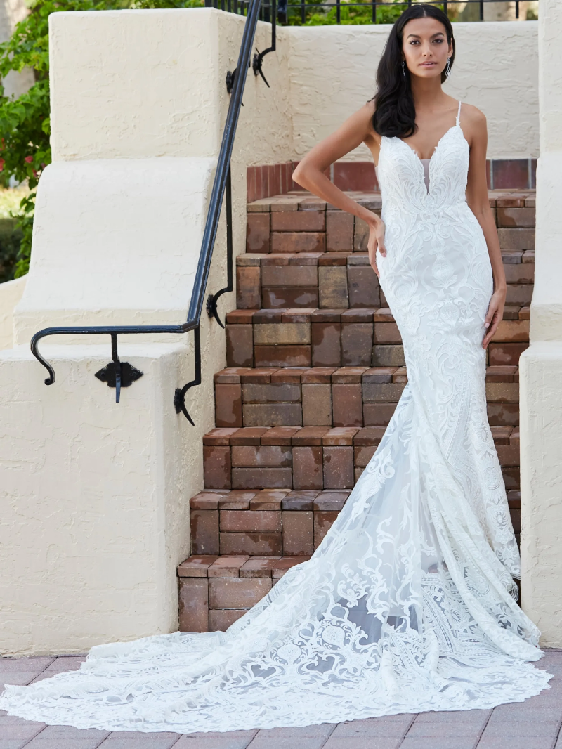 Photo of Model wearing a Bridal Collection White Gown by Christina Wu
