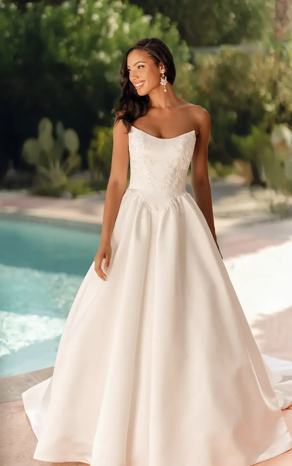 Photo of Model wearing a Bridal Collection White Gown by Stella York