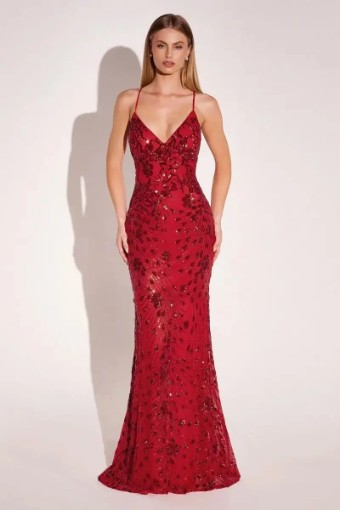 Flora's Faves Style No. ASTEE A #8 Black Red Sapphire thumbnail