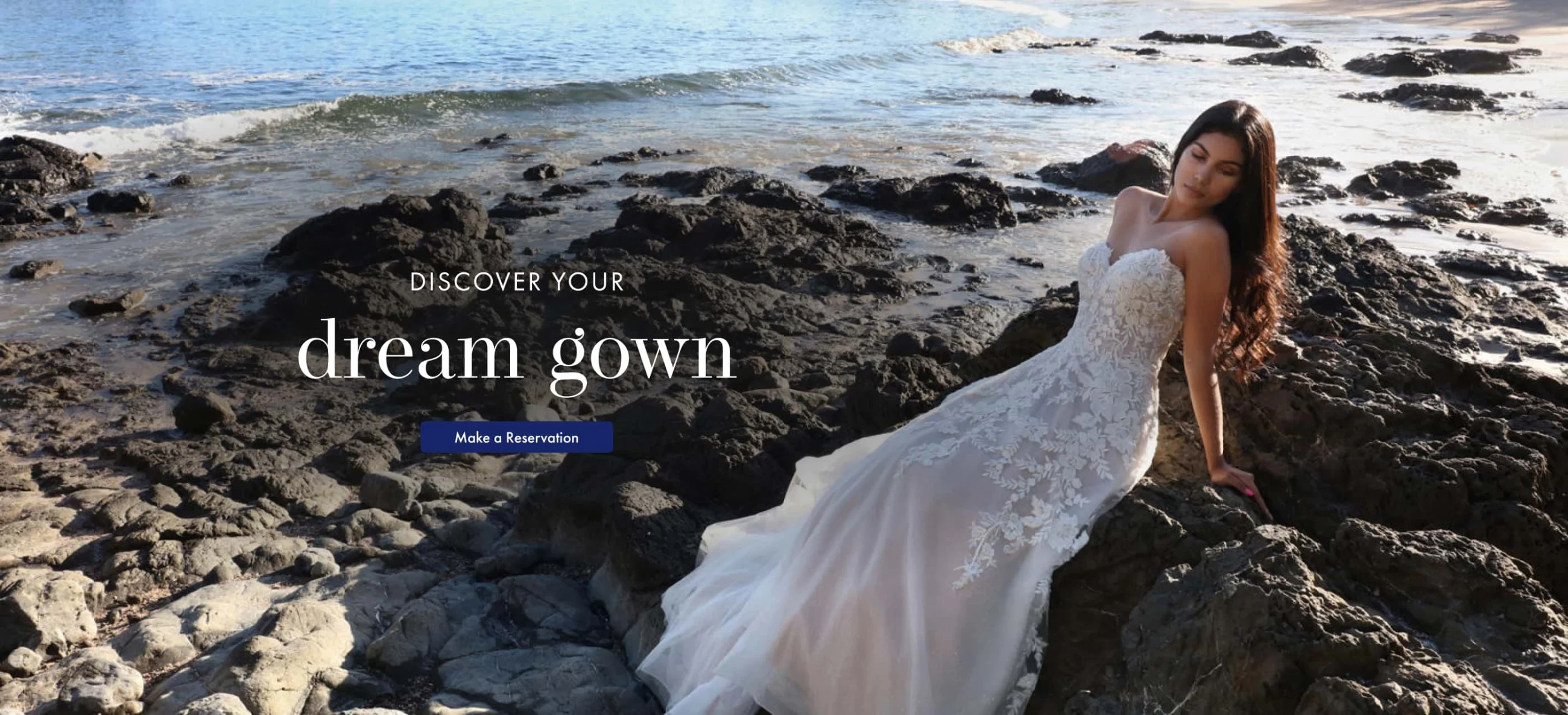 Discover Your Dream Gown, desktop banner